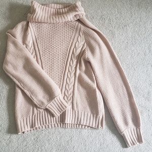 Knit turtleneck sweater